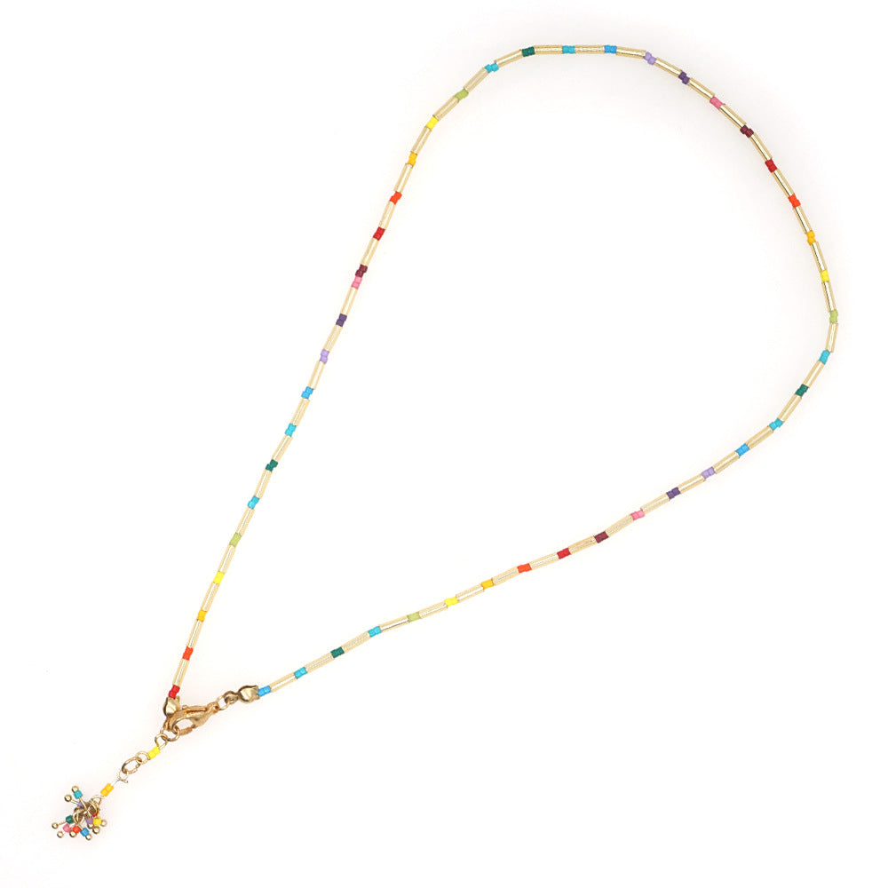 Wholesale Rainbow Twist Pendant Necklaces